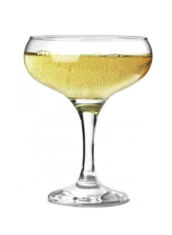 Pasabahce - 6-Piece Bistro Champagne Coupe 280 ml Clear - Image 1