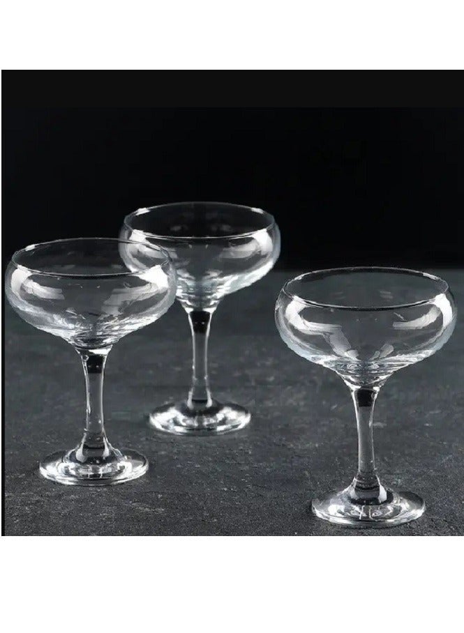 Pasabahce - 6-Piece Bistro Champagne Coupe 280 ml Clear - Image 1