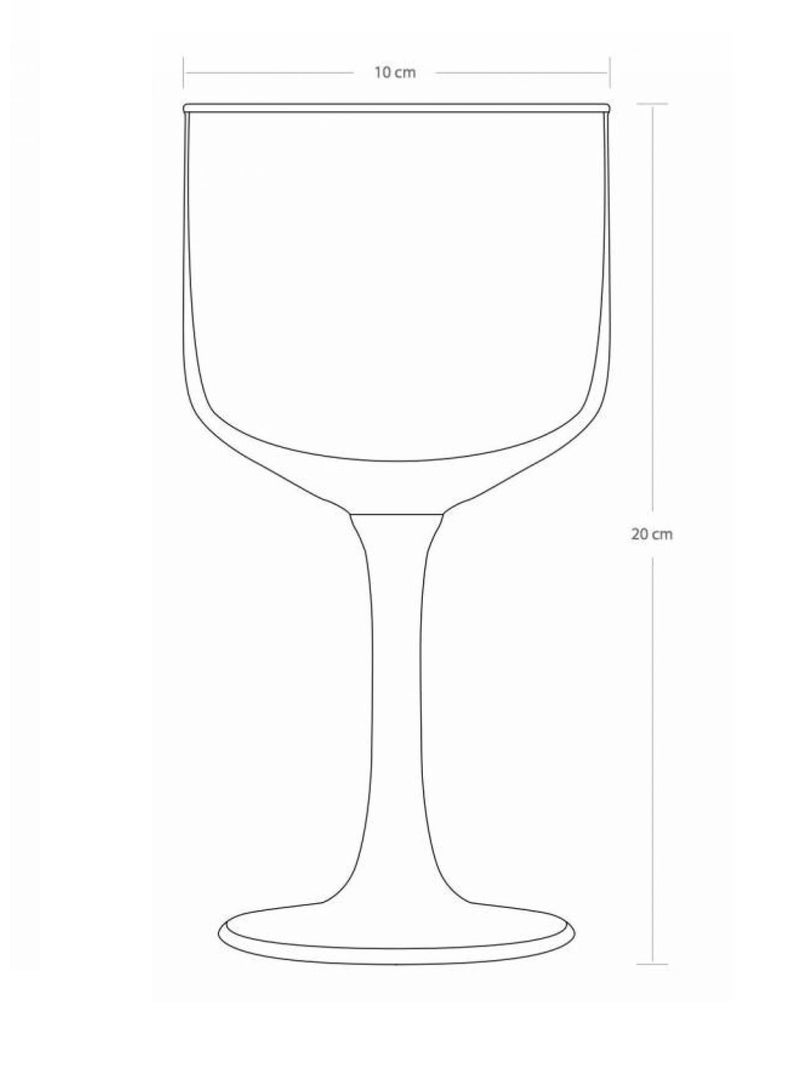 باساباتشي 4-Piece Timeless Cocktail Glass Set 500 ml Clear  - Image 3