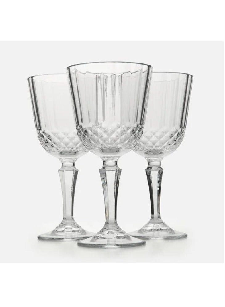 باساباتشي 3-Piece Diony Wine Glass Set 230 ml Clear  - Image 2