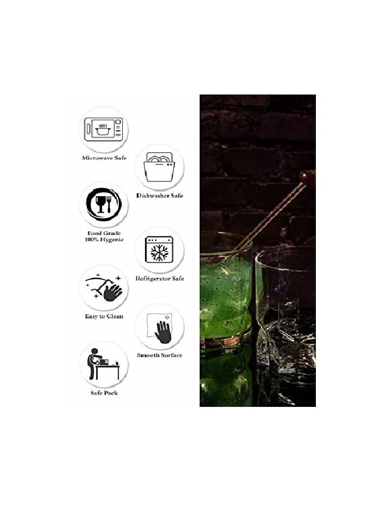 باساباتشي طقم أكواب مستقبلية مكون من 6 قطع سعة 325 مل - Image 5