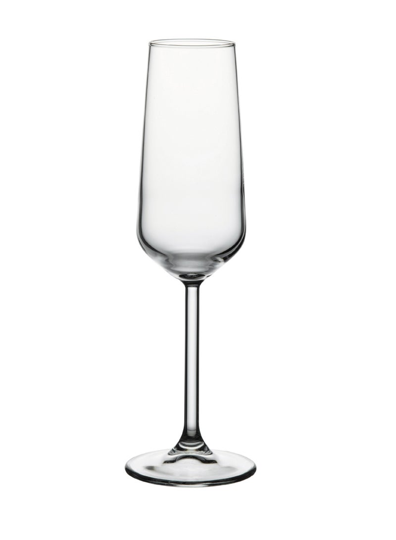 Pasabahce 6-Piece Allegra Champagne Flute 195 ml Clear - Image 1