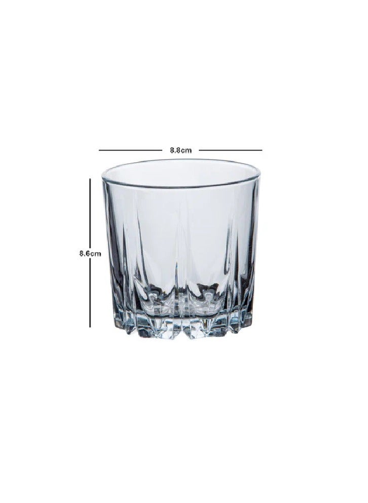 باساباتشي طقم أكواب شرب كارات مكون من 6 قطع شفاف 300 مل - Image 2