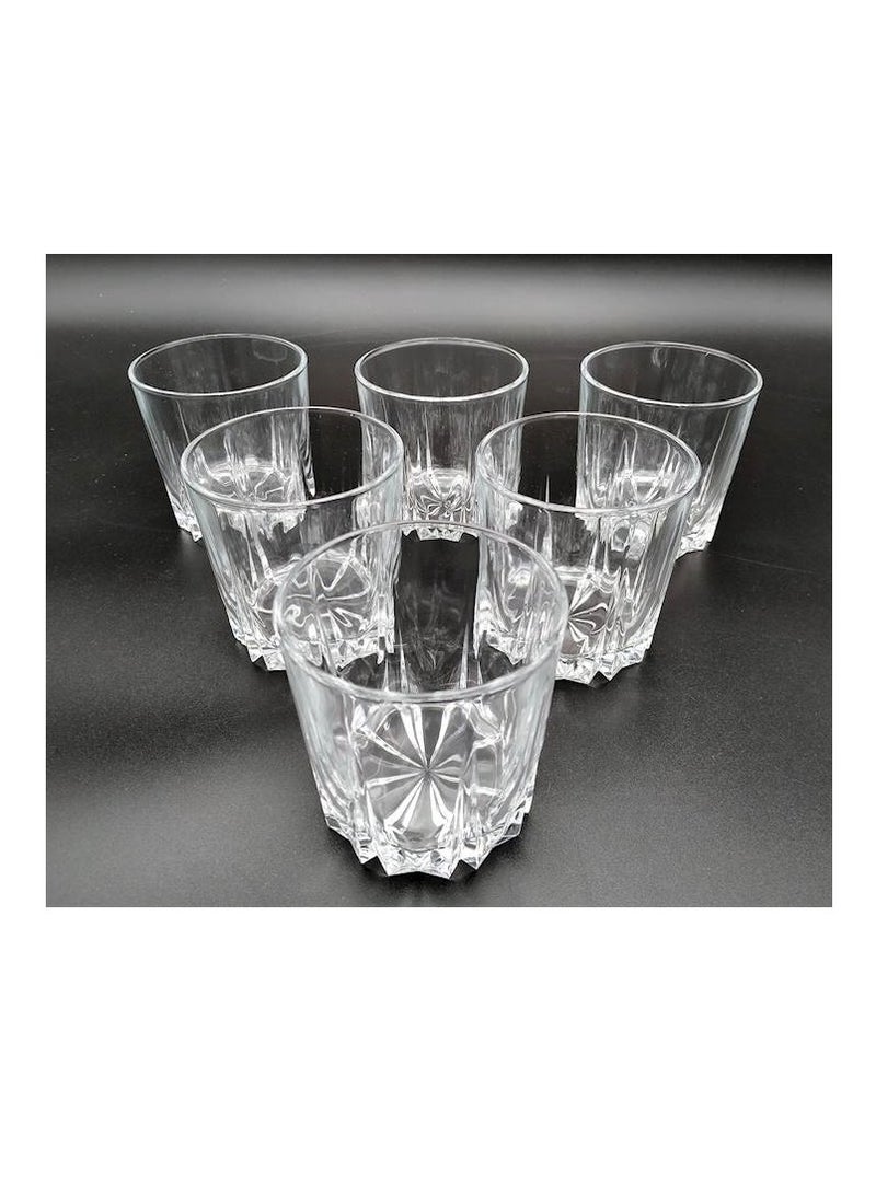 باساباتشي طقم أكواب شرب كارات مكون من 6 قطع شفاف 300 مل - Image 5