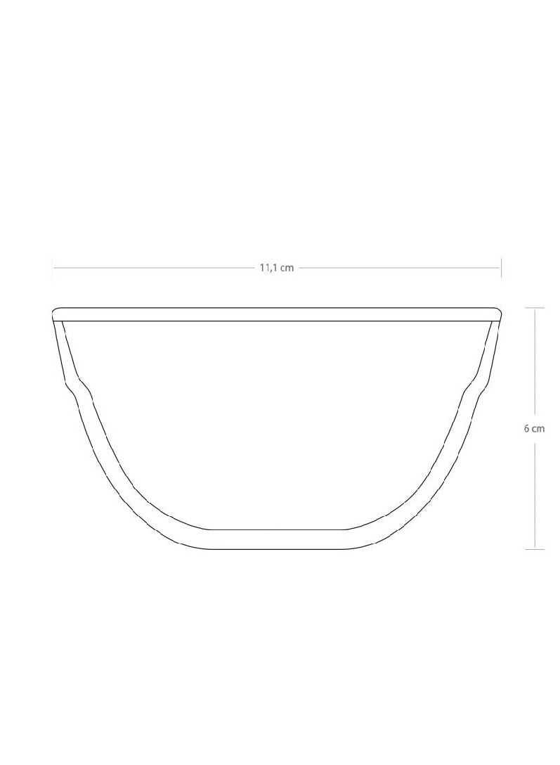 باساباتشي طقم أوعية بودينج زجاجية مربعة مكون من 6 قطع بسعة 375 مل - Image 3