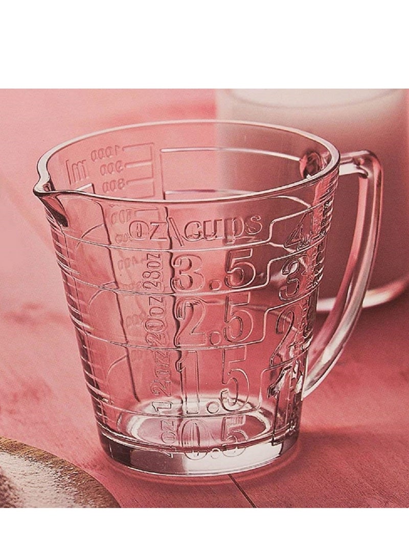 Pasabahce 1-Piece Basic Measuring Cup For 1000 ml 32 oz 4 Cups Capacity Clear - Image 5