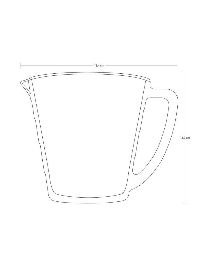 Pasabahce 1-Piece Basic Measuring Cup For 1000 ml 32 oz 4 Cups Capacity Clear - Image 3