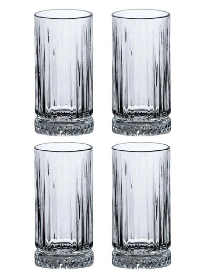 باساباتشي طقم كؤوس شرب طويلة إليسيا 4 قطع سعة 365 مل - Image 3