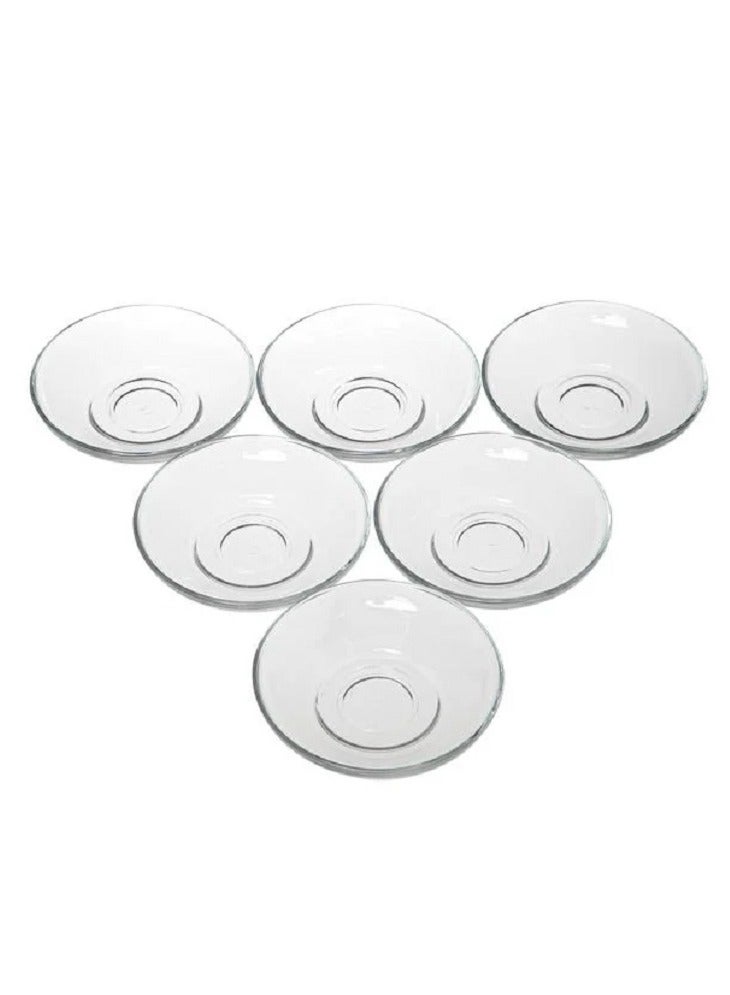 Pasabahce 6-Piece Aida Tea Plate 11 cm Clear - Image 5