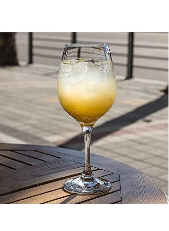 Pasabahce 6-Piece Amber Goblet Set 365 ml Clear - Image 5