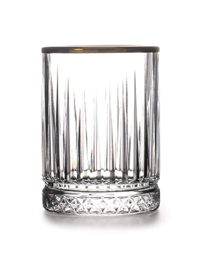 Pasabahce 6-Piece Elysia Golden Touch Shot Tumbler Set 110 ml Clear/Gold  - Image 1