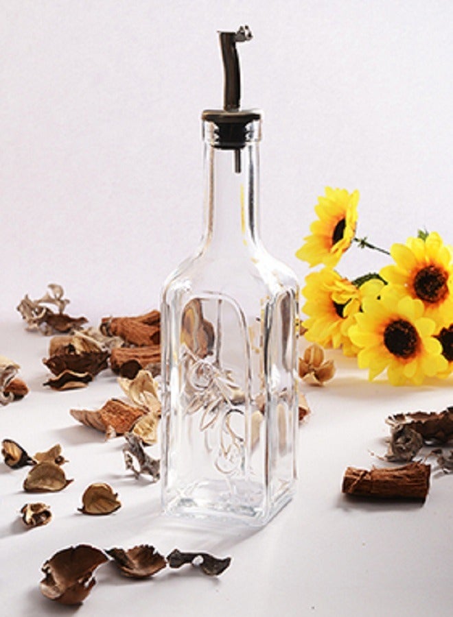 باساباتشي زجاجة تقديم زيت وخل منزلية من قطعتين سعة 345 مل - Image 5