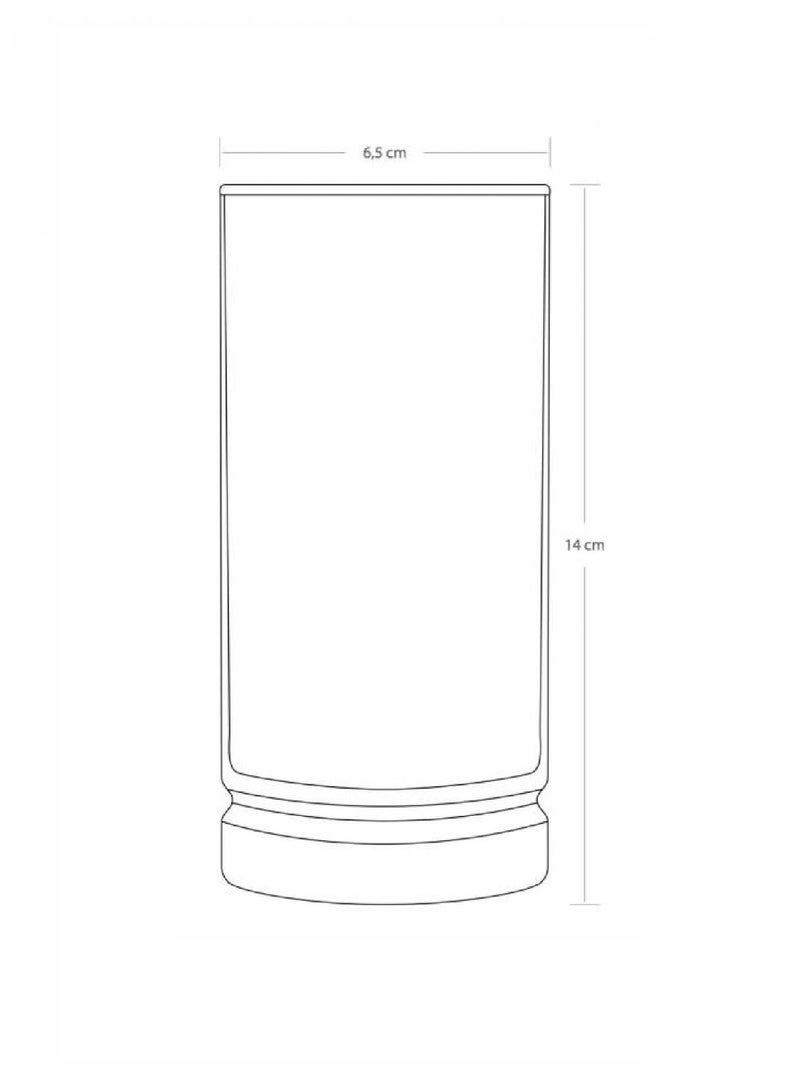 باساباتشي طقم كؤوس شرب طويلة إليسيا بلمسة ذهبية 4 قطع سعة 280 مل - Image 5