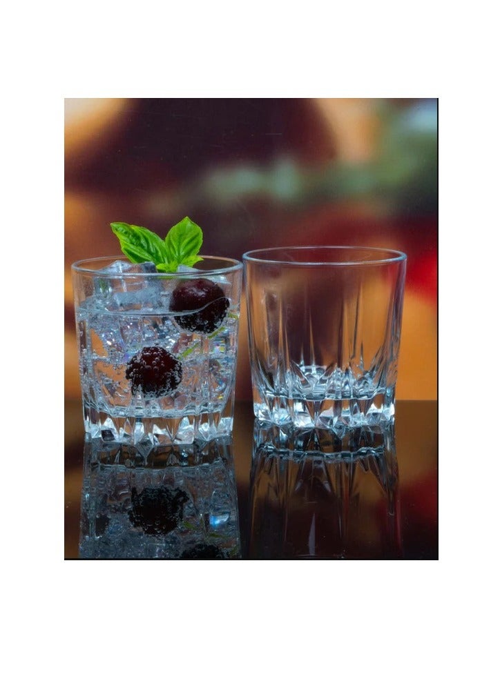 باساباتشي طقم أكواب شرب كارات مكون من 6 قطع شفاف 200 مل - Image 4