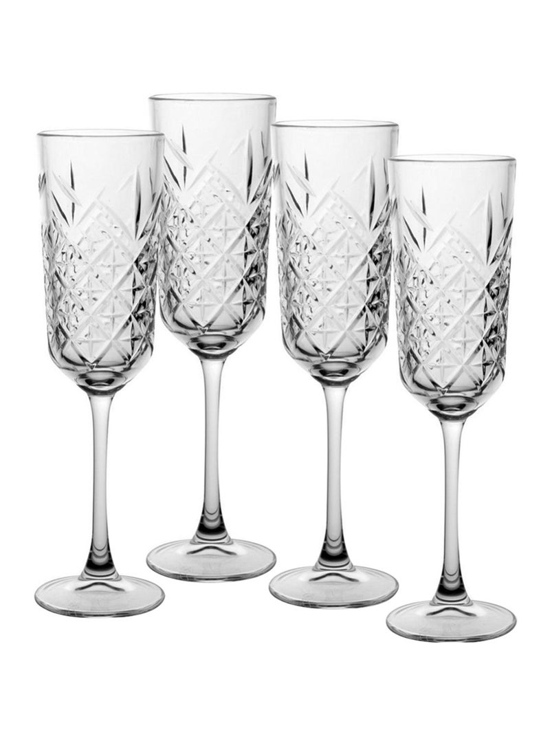 Pasabahce 4-Piece Timeless Champagne Flute 175 ml Clear  - Image 4