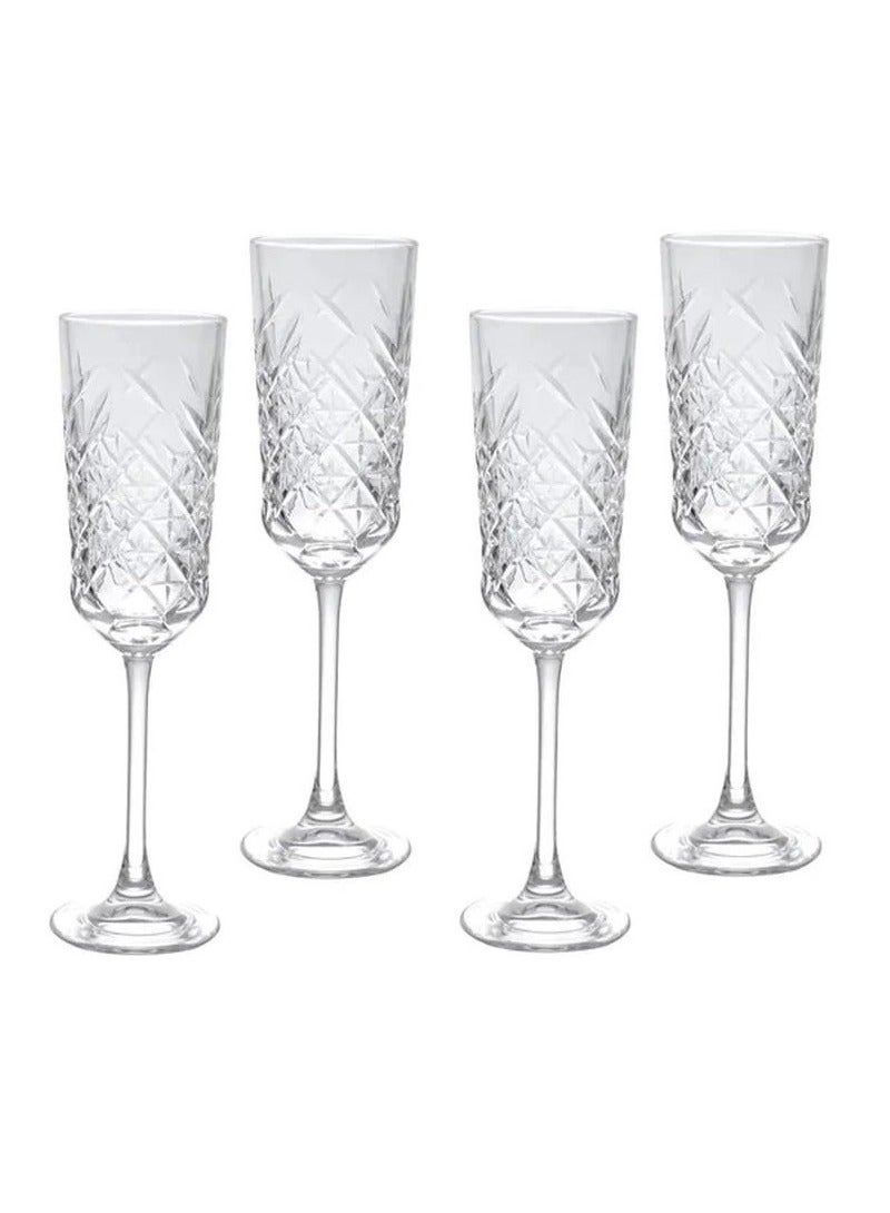 Pasabahce 4-Piece Timeless Champagne Flute 175 ml Clear  - Image 3