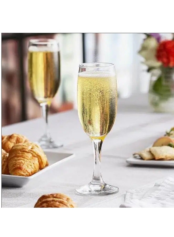 باساباتشي طقم أكواب الشمبانيا بيسترو مكون من 6 قطع سعة 190 مل - Image 5