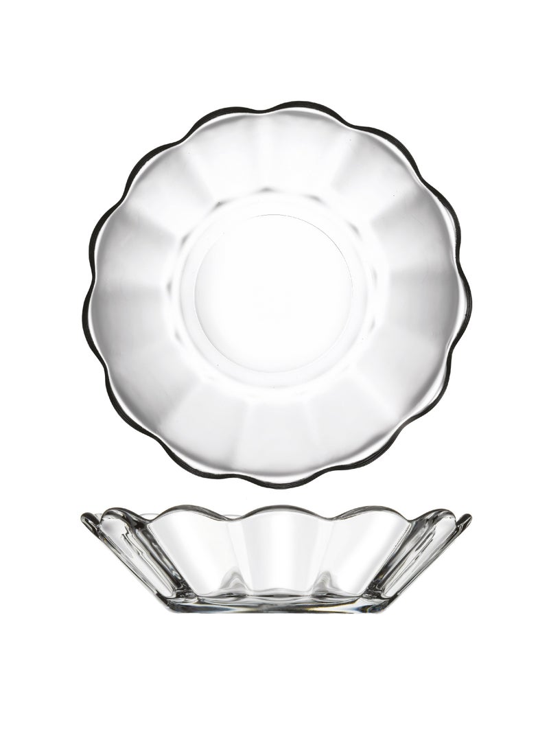 Pasabahce 6-Piece Keyif Tea Plate  10.6 cm Clear - Image 1