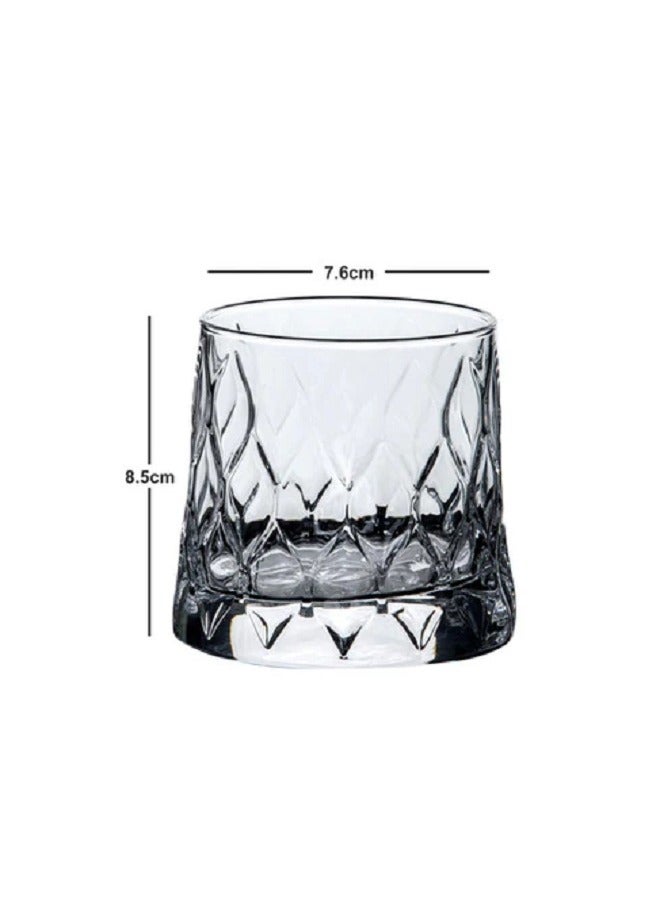 باساباتشي 4-Piece Leafy Glass Set 300 ml Clear  - Image 3