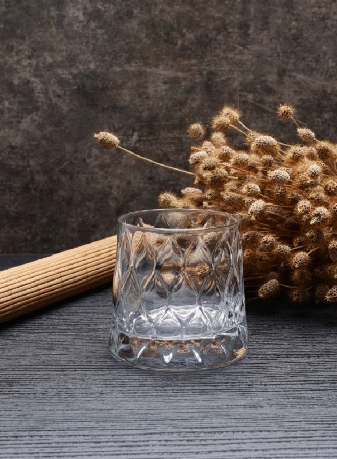 باساباتشي 4-Piece Leafy Glass Set 300 ml Clear  - Image 4
