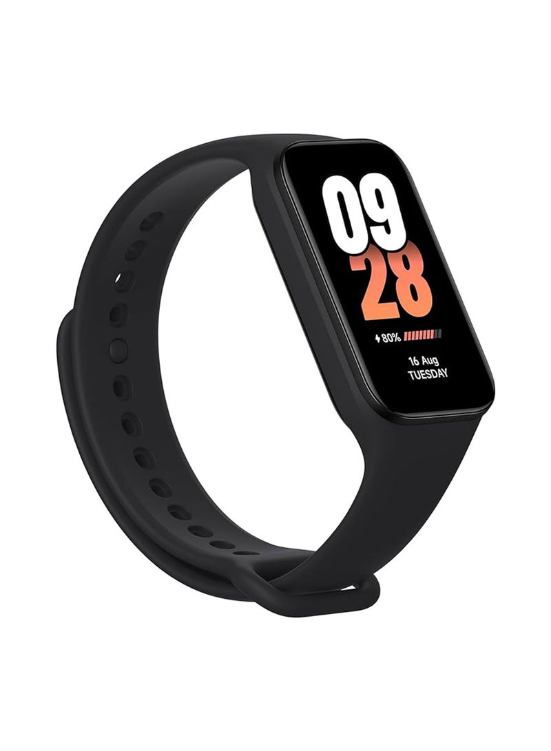 Smart Band 8 Active | 1.47" LCD Display | Slim 9.99mm Ultra-Slim Body | 5ATM Water Resistant | up to 14 Days Battery Life | 100+ watch faces | 50+ Workout Mode Full Scale Fitness Tracking Black Black - pnsku/N53439049A/45/_/1695723171/ec80044c-2a17-4a0b-b424-745fe7fd104d