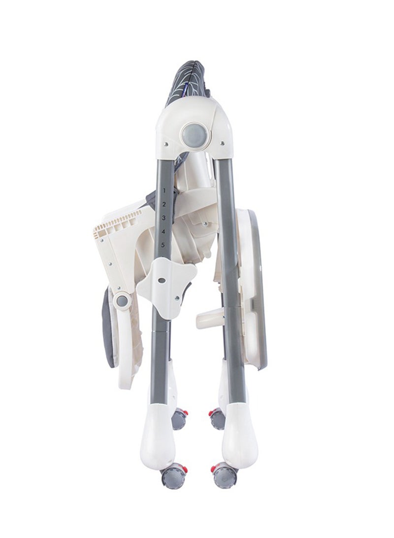 جيكل كرسي مرتفع من ترون بارتفاع قابل للتعديل وصينية، حتى 3 سنوات - رمادي فاتح - Image 2