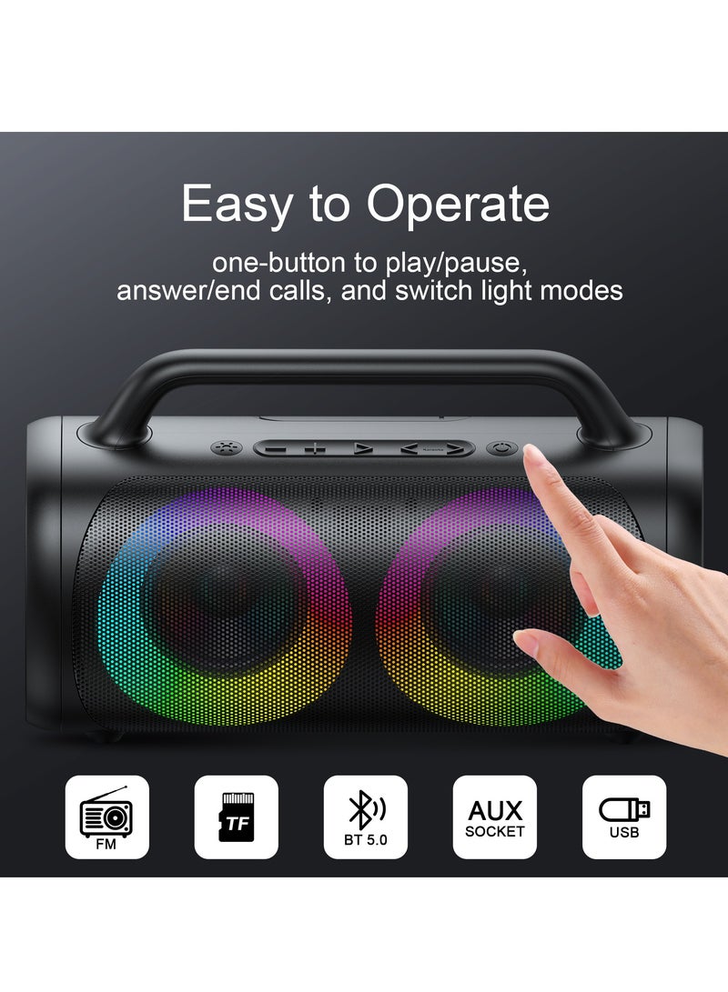 JOYROOM - Wireless Bluetooth Speaker With RGB Light 40W Black - Image 1