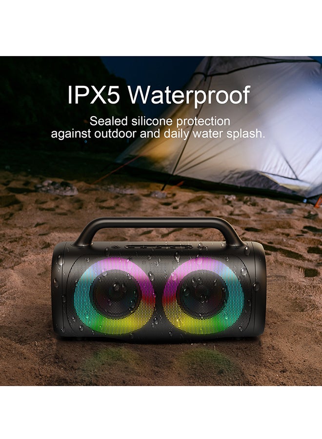 JOYROOM - Wireless Bluetooth Speaker With RGB Light 40W Black - Image 1
