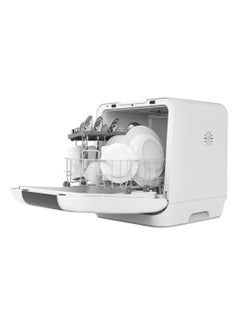 evvoli Mini Table top Portable Dishwasher With 3 Place Settings, 7 Program, Touch Control, LED Display, Delay Start And Off-Peak Wash Function 860 W EVDW-3W White  - Image 4