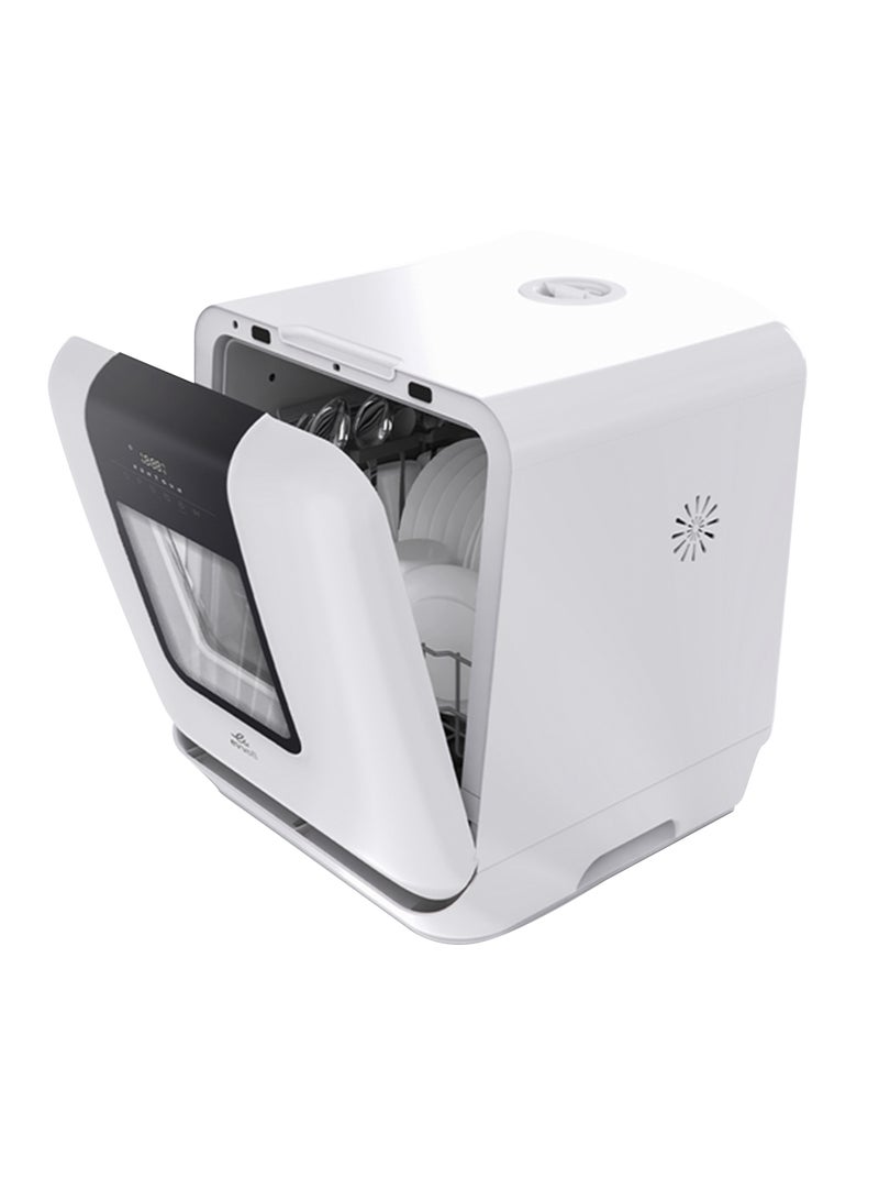evvoli Mini Table top Portable Dishwasher With 3 Place Settings, 7 Program, Touch Control, LED Display, Delay Start And Off-Peak Wash Function 860 W EVDW-3W White  - Image 2