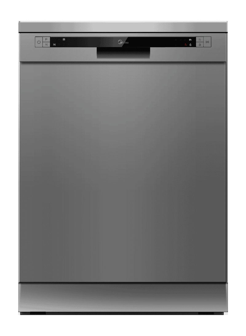 Midea - Freestanding Dishwasher, 13 Place Settings WQP13-5201C-S silver - Image 1
