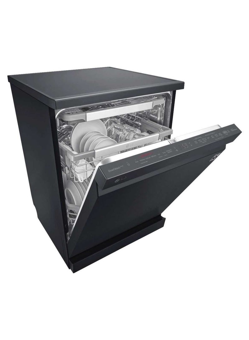 Freestanding Digital Dishwasher, 14 Place, 10 Programs DFC335HM black