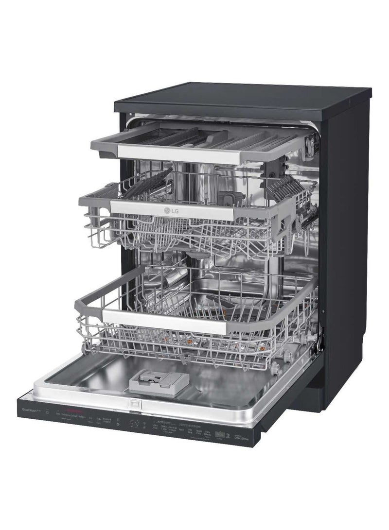 Freestanding Digital Dishwasher, 14 Place, 10 Programs DFC335HM black