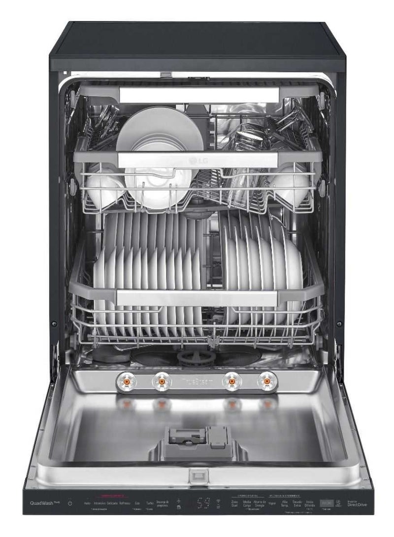 Freestanding Digital Dishwasher, 14 Place, 10 Programs DFC335HM black