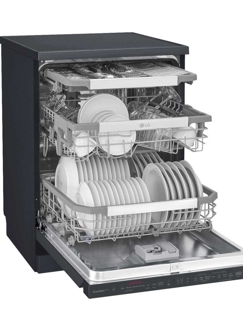 Freestanding Digital Dishwasher, 14 Place, 10 Programs DFC335HM black