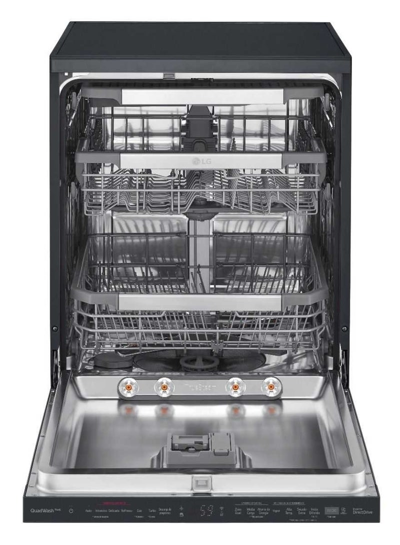 Freestanding Digital Dishwasher, 14 Place, 10 Programs DFC335HM black