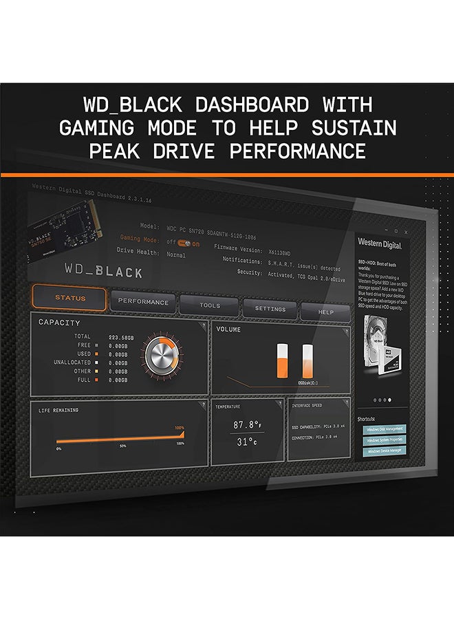 دبليو دي SN750 SE NVMe Internal Gaming SSD Solid State Drive - Gen4 PCIe, M.2 2280, Up to 3,200 MB/s - WDS250G1B0E 250 GB - Image 5