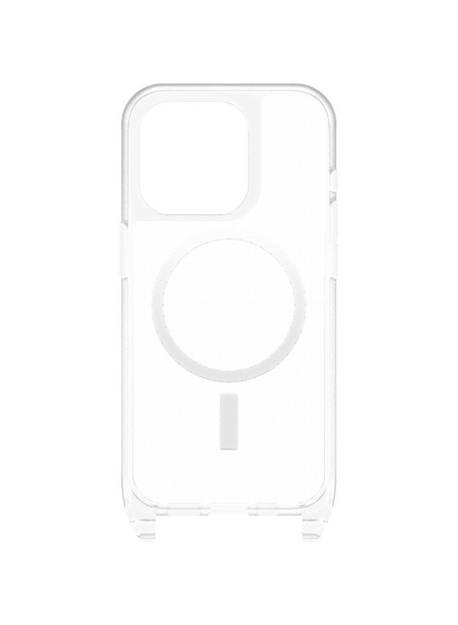 Otterbox React Series iPhone 15 Pro Magsafe Case with Necklace - Designed and engineered by LifeProof - Clear  - Image 1