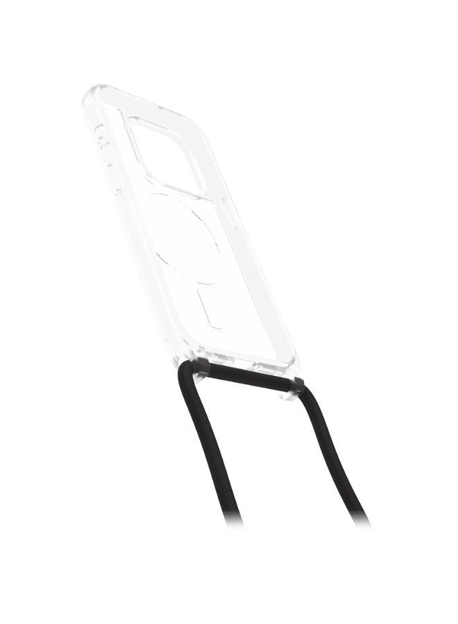 Otterbox React Series iPhone 15 Pro Magsafe Case with Necklace - Designed and engineered by LifeProof - Clear  - Image 4