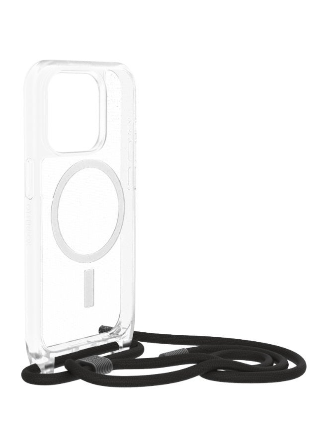 Otterbox React Series iPhone 15 Pro Magsafe Case with Necklace - Designed and engineered by LifeProof - Clear  - Image 2