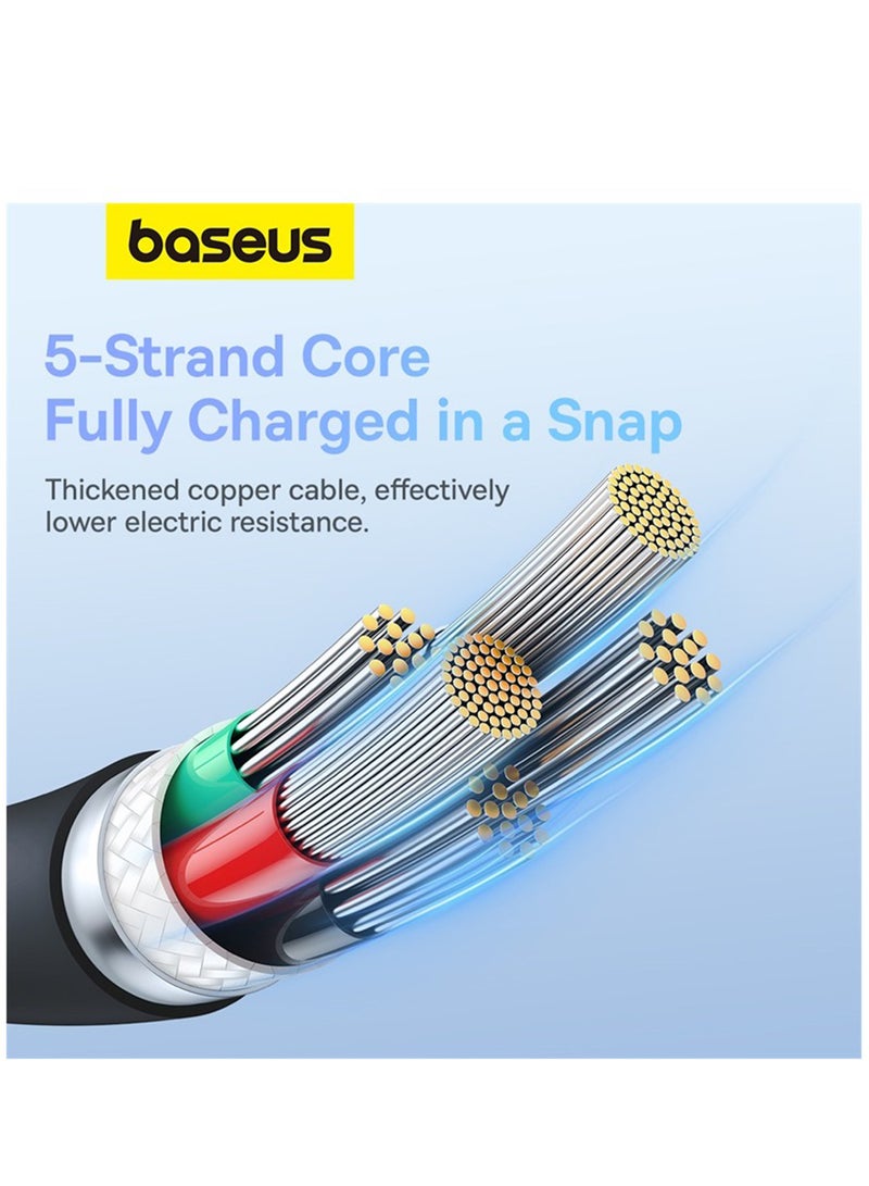 Baseus - USB C To Lightning 1.2M Fast Charging Power Delivery PD 20W Cable For iPhone 14/14 Pro/14 Plus/14 Pro Max, iPad Pro And iPhone 8-13 All Series Black - Image 1