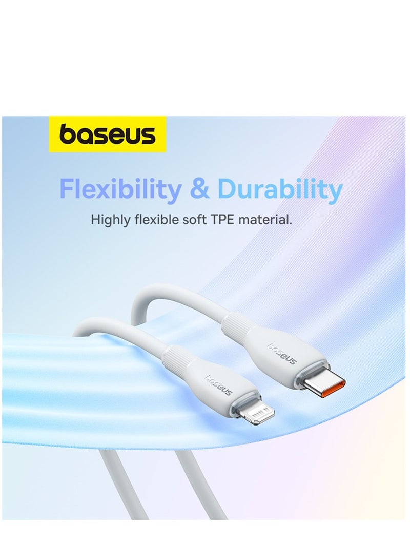 بيسوس كابل USB C إلى Lightning بطول 1.2 متر لتوصيل الطاقة بسرعة PD 20 وات لهاتف iPhone 14/14 Pro/14 Plus/14 Pro Max وiPad Pro وiPhone 8-13 من جميع السلاسل - Image 4
