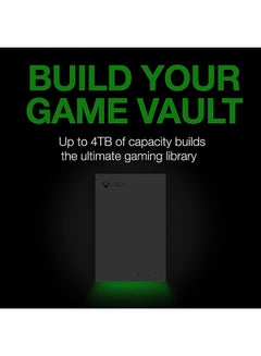 Seagate Game Drive for Xbox 2TB External Hard Drive Portable HDD - USB 3.2 Gen 1, Black with Built-in Green LED bar, Xbox Certified, 3 Year Rescue Services STKX2000400/ 2 TB  - Image 3