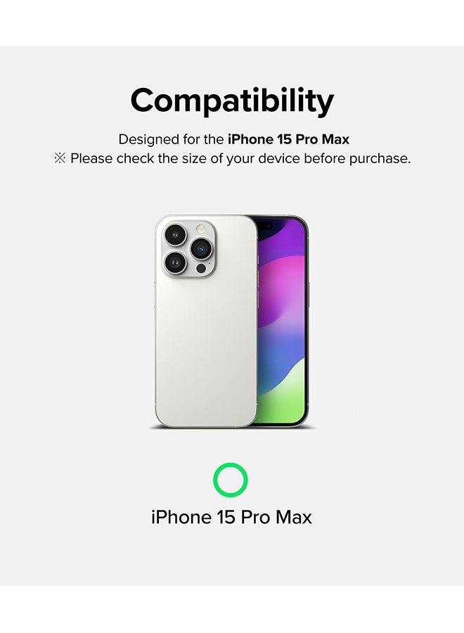 Ringke Cover Display Glass Compatible With iPhone 15 Pro Max 2023 Screen Protector Tempered Glass 9H Hardness Full Coverage Bubble-Free Anti Scratch Protective Film With Installation Jig Clear - Image 2