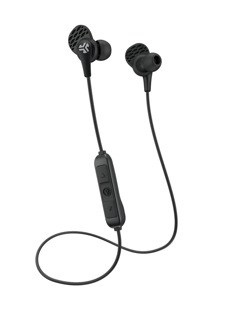 Jlab Audio JBuds Pro Wireless Signature Earbuds | Titanium 10mm Drivers | 6-Hour Battery Life | Music Controls | Noise Isolation | Bluetooth 4.1 Extra Gel Tips And Cush Fins Black  - Image 1