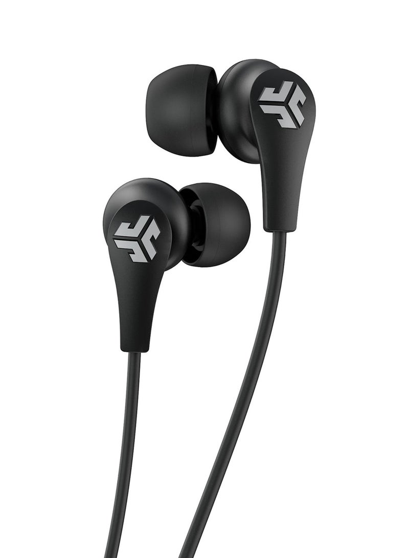 Jlab Audio JBuds Pro Wireless Signature Earbuds | Titanium 10mm Drivers | 6-Hour Battery Life | Music Controls | Noise Isolation | Bluetooth 4.1 Extra Gel Tips And Cush Fins Black  - Image 2