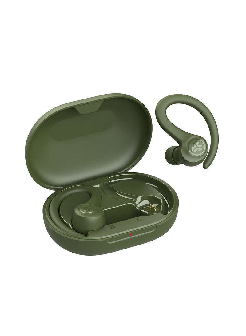 Jlab Go Air Sport - Wireless Workout Earbuds Featuring C3 Clear Calling, Secure Earhook Sport Design, 32+ Hour Bluetooth Playtime And 3 EQ Sound Settings Green - Image 1