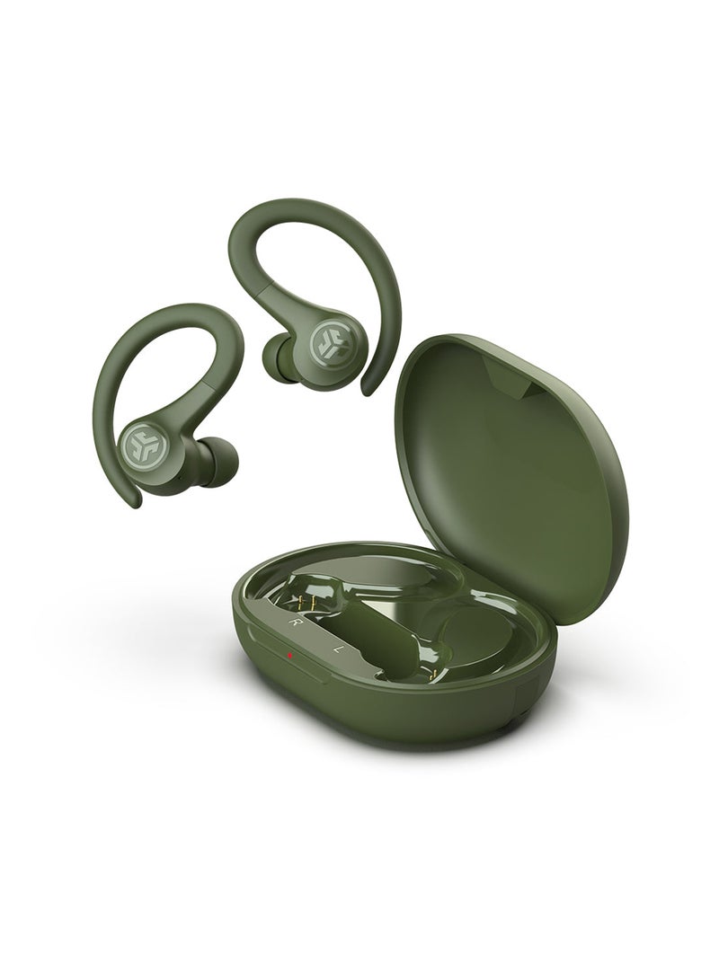 Jlab Go Air Sport - Wireless Workout Earbuds Featuring C3 Clear Calling, Secure Earhook Sport Design, 32+ Hour Bluetooth Playtime And 3 EQ Sound Settings Green - Image 2