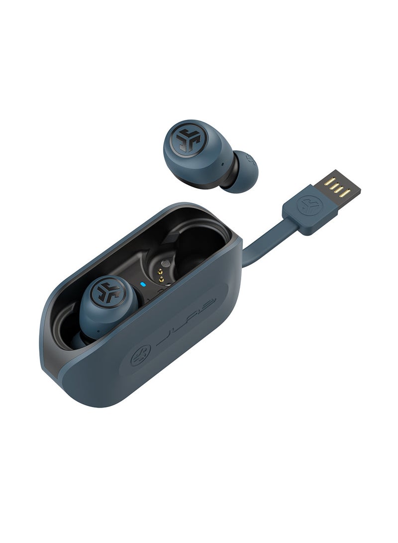 Jlab Go Air True Wireless Earbuds + Charging Case | Dual Connect | IP44 Sweat Resistance | Bluetooth 5.0 Connection | 3 EQ Sound Settings: Signature, Balanced, Bass Boost Navy/Black  - Image 5