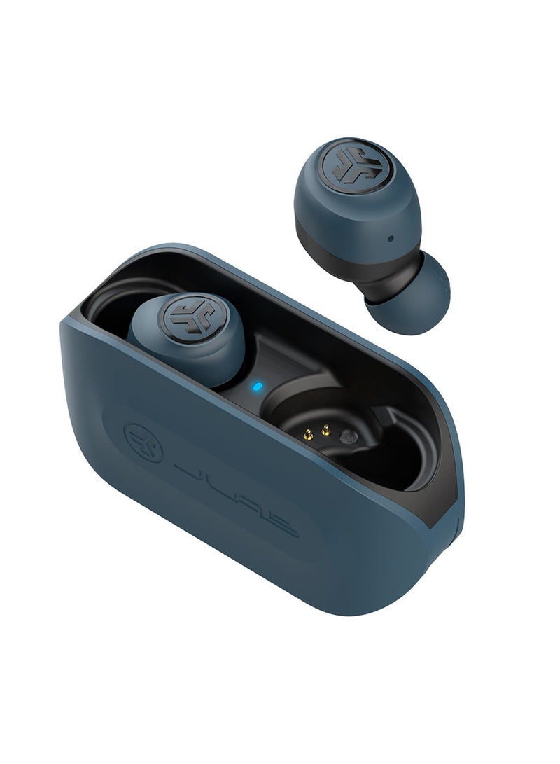 Jlab Go Air True Wireless Earbuds + Charging Case | Dual Connect | IP44 Sweat Resistance | Bluetooth 5.0 Connection | 3 EQ Sound Settings: Signature, Balanced, Bass Boost Navy/Black  - Image 1